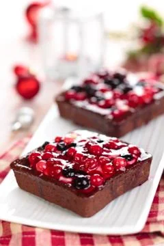 Tarts with berries. Stock Photos