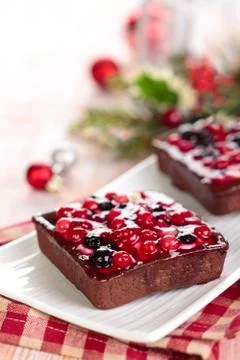 Tarts with berries. Stock Photos