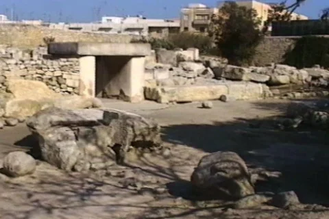Tarxien Temple-pan Stock Footage 820664