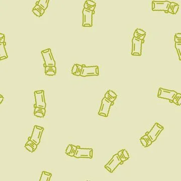 Taser gun crime line vector seamless pattern イラスト素材