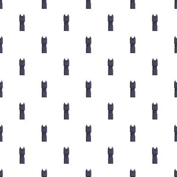 Taser shocker weapon seamless pattern background Stock Illustration