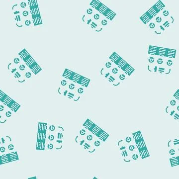 Task assignment glyph seamless pattern Stockillustratie