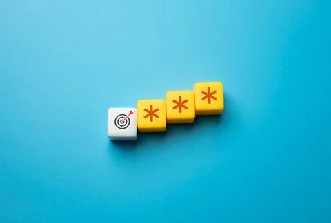 Task with an asterisk. Concept of a very complex task that requires extrao... Stock Photos
