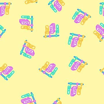 Task batching time management vector seamless pattern 스톡 일러스트