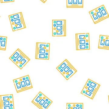 Task board color icon vector color illustration 스톡 일러스트