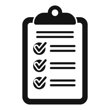 Task board icon simple vector. Work project Stock Illustration