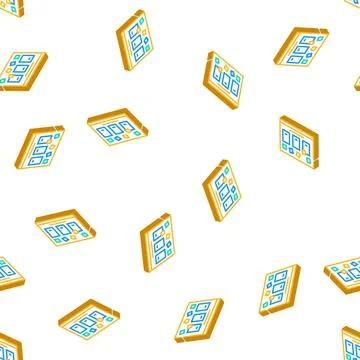 Task board isometric icon vector color illustration Illustrazione stock