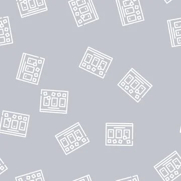 Task board line icon vector black illustration Illustrazione stock