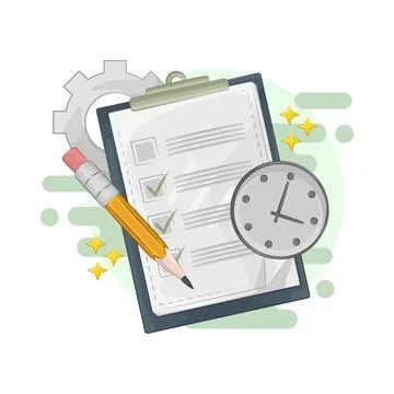 Task Check Illustration Stock Illustration