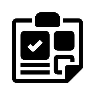 Task Checklist Line Icon, Outline Symbol for Work Completion, To-Do Trackin.. Stock Illustration