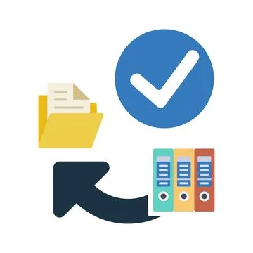 Task Complete, Job done, Work Complete Icon Stock Illustration