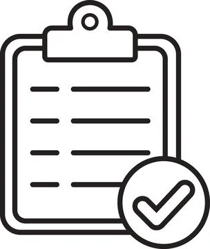 Task Completed Checklist Icon Stock Illustration