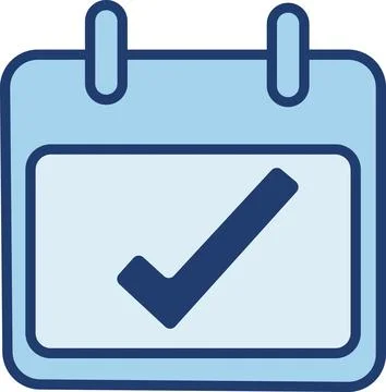 Task Completed, Event Confirmed, Finished Schedule Stock Illustration