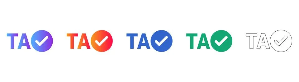 Task Completion and Success Checkmark Icon Set イラスト素材