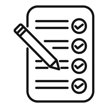 Task done icon outline vector. Event time Illustrazione stock