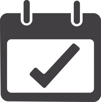 Task Done, Success Schedule, Checked Calendar Stock Illustration