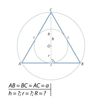The task of finding the hypotenuse and the second leg 스톡 일러스트