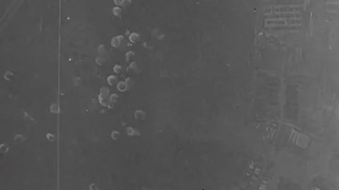 The Task Force 58 in the battle for Okinawa. June 1945  (1) Video stock 235863603