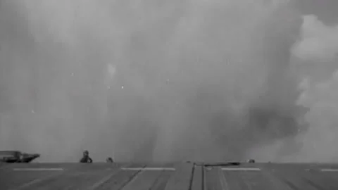 The Task Force 58 in the battle for Okinawa. June 1945  (20) Video stock 235863805