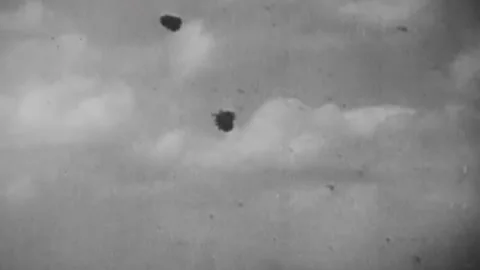 The Task Force 58 in the battle for Okinawa. June 1945  (23) Video stock 235863866