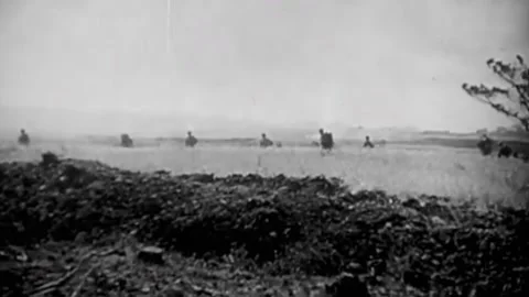 The Task Force 58 in the battle for Okinawa. June 1945  (35) Video stock 235864025