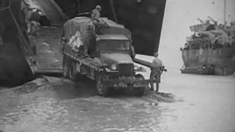 The Task Force 58 in the battle for Okinawa. June 1945  (38) Video stock 235864130