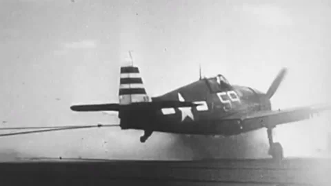 The Task Force 58 in the battle for Okinawa. June 1945  (46) Video stock 235864308