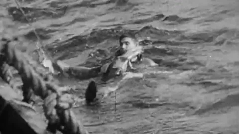 The Task Force 58 in the battle for Okinawa. June 1945  (47) Video stock 235864311