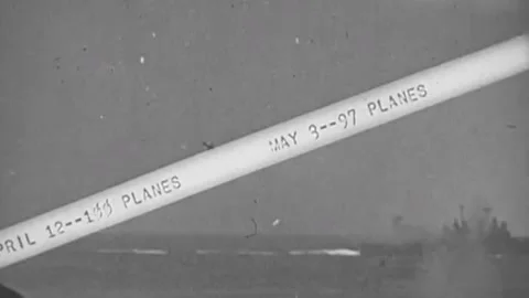 The Task Force 58 in the battle for Okinawa. June 1945  (51) Video stock 235864472