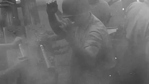 The Task Force 58 in the battle for Okinawa. June 1945  (57) Video stock 235864597