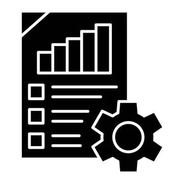 Task Glyph Icon Stock Illustration