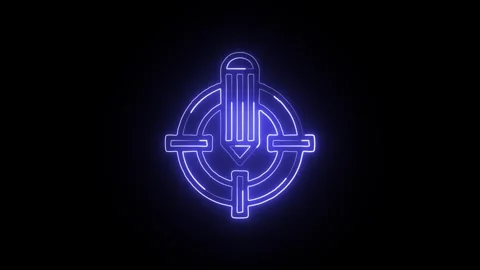 Task Icon Isolated on Black Background, Neon Checklist Line Motion Graphic .. Stock Footage 327667407