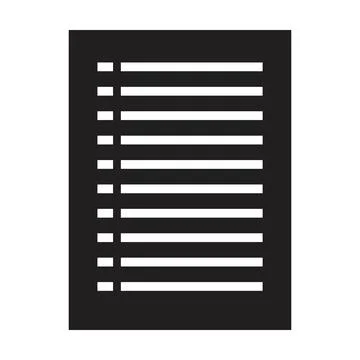 Task icon vector for business file data and document report in a glyph Illustrazione stock