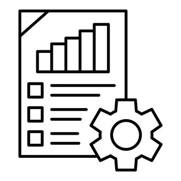 Task Line Icon Stock Illustration