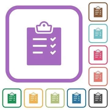 Task list alternate simple icons Stockillustratie