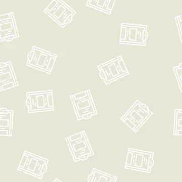 Task list of call center line vector seamless pattern Illustrazione stock