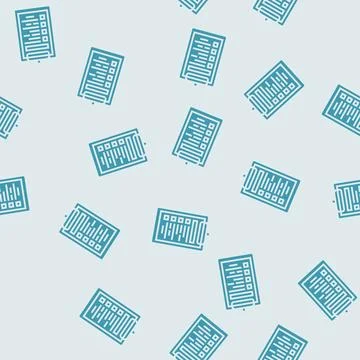 Task list clipboard hybrid work glyph seamless pattern 스톡 일러스트
