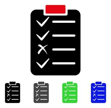 Task List Flat Icon Stock Illustration