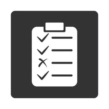Task List Icon from Commerce Buttons OverColor Set Ilustración de archivo