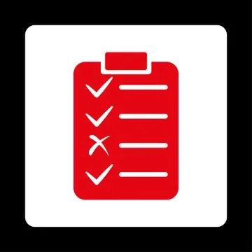 Task List Icon from Commerce Buttons OverColor Set Illustrazione stock