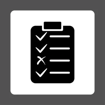 Task List Icon from Commerce Buttons OverColor Set Illustrazione stock