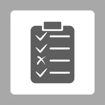 Task List Icon from Commerce Buttons OverColor Set Stock Illustration