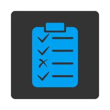 Task List Icon from Commerce Buttons OverColor Set Stock Illustration