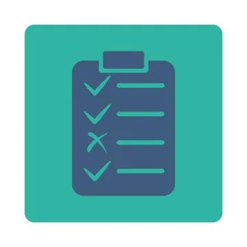 Task List Icon from Commerce Buttons OverColor Set Illustrazione stock
