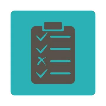 Task List Icon from Commerce Buttons OverColor Set Illustrazione stock