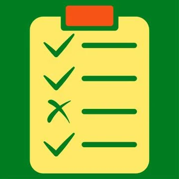 Task List Icon from Commerce Set Stock Illustration