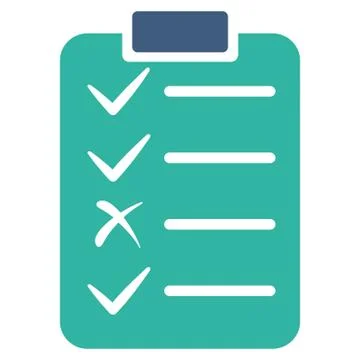 Task List Icon from Commerce Set Stock Illustration