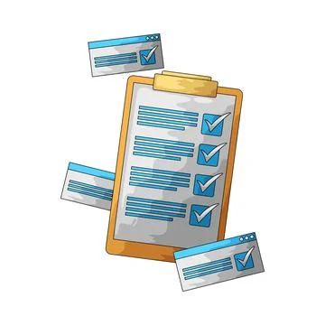 Task list illustration Stock Illustration