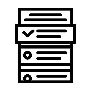 Task list line icon vector illustration Stock Illustration