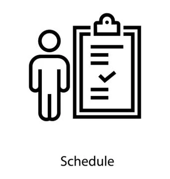 Task List Schedule Illustrazione stock